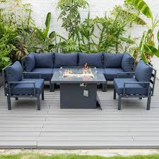 Aluminum Patio Sectional Seating Set