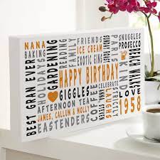 60th Birthday Personalized Word Art