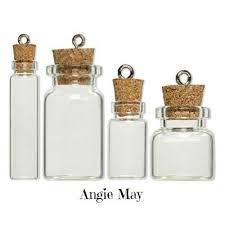 Clear Glass Bottle With Cork Lid