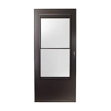 Bronze Self Storing Storm Door