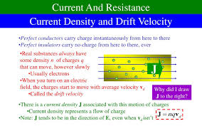 Drift Velocity Powerpoint Presentation