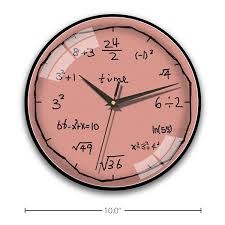 Mathematical Creative Clock Blue