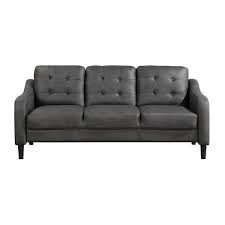 Slope Arm Microfiber Rectangle Sofa