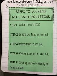 Math Solving Equations Flipbook