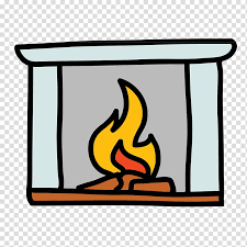 Cartoon Fireplace Drawing