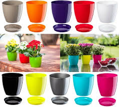 Flower Pots 20 Colours 9 Sizes Plastic
