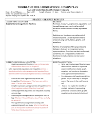 Woodland Hills High School Lesson Plan