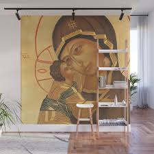 Virgin Mary And Baby Wall Mural
