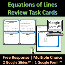 Writing Equations Of Lines Review