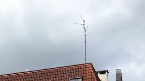 Old Tv Antennas Stock Footage