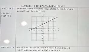 Ma912ar23 Determine The Equation Of The