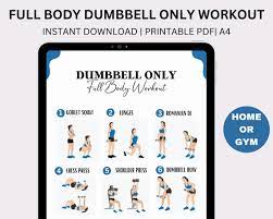 Home Workout Plan Dumbbell Workout