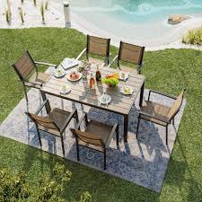 Tozey Alfresco 7 Piece Bronze Steel