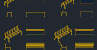 Benches Furniture Free Cad Block And