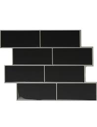 Dark Gray Subway Tile Backsplash