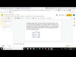 Creating Equations In Google Docs And