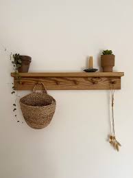 Shaker Peg Shelf Made From Solid Wood
