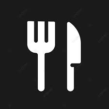 Dark Mode Glyph Ui Icon Of Fork And
