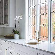 Leaded Glass Kitchen Window Design Ideas
