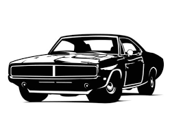 Dodge Challenger Vector Art Icons And