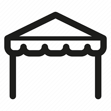 Garden Tent Party Icon On