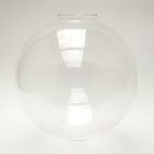 Large Clear Globe Glass Shade Clear