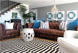 Decorating Around A Leather Sofa