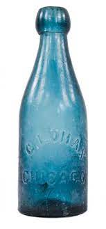 American Antique Cobalt Blue Glass Soda