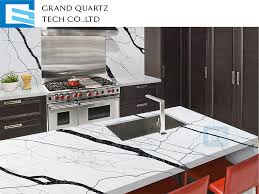 Black Veins Quartz For Kitchens Gq T131