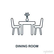 Dining Room Icon Simple Element