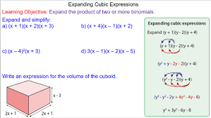 Expanding Cubic Expressions Mr