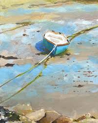 Easy Fishing Boat Painting