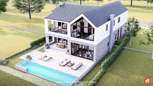 Narrow Lot Scandinavian Farmhouse Ank