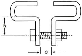 series 220 center load beam clamp