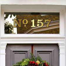 Gold House Number Stickers By Purlfrost