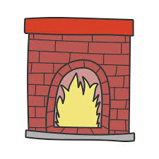 Fireplace Cartoon Vector Images