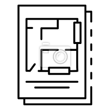 Architecture Plan Icon Outline