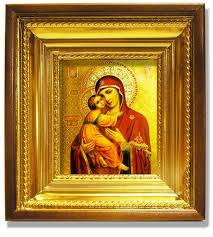Virgin Of Vladimir Icon Framed With