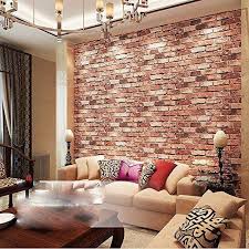 Qihang Red Brick Wall Modern Wallpaper