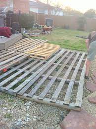 Build A Wooden Pallet Deck For Under