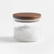 Crate Barrel Small Glass Canister
