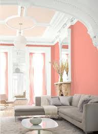 Paradise Peach Accent Wall Color