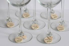 Personalized Wine Charm Favors For