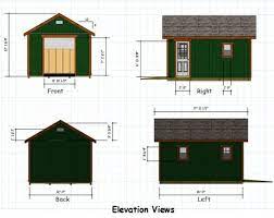 12x16 Gable Storage Shed Plans With