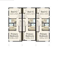 Sky 3 House Plan Modern Triplex Home