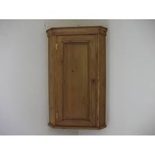 Pine Wall Corner Cupboard W51cm