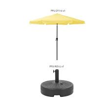 Round Tilting Patio Umbrella
