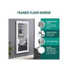 Framed Floor Mirror By Naomi Home Color Black Size 65 X 31