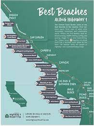 Get Your Beaches Map Highway 1 Road Trip