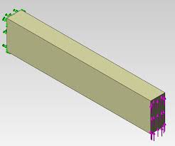 bending of a cantilever beam in solidworks